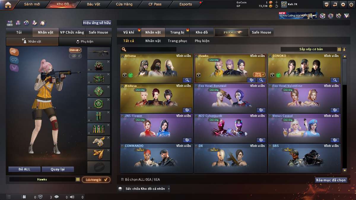 shop acc cf uy tin gia re